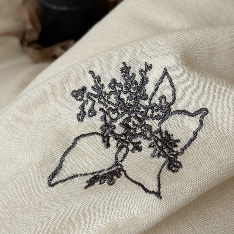 精密な刺繍！秋冬のクラシックな綿のしわのある糸の4ピース純綿ベッドシーツ、枕カバー、厚みのある寝具|undefined