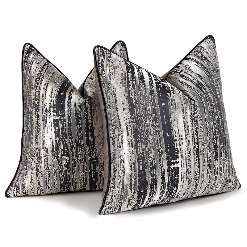 Xiai Simple and Exquisite High-Precision Pillowcase Piping Pillowcase Living Room Decorative Pillow Bedside Cushion