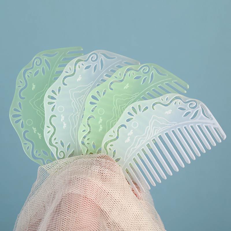 Ancient-style white jade white hair comb, Hanfu head accessory, acrylic resin comb, cute ancient costume hair accessory, hair pin