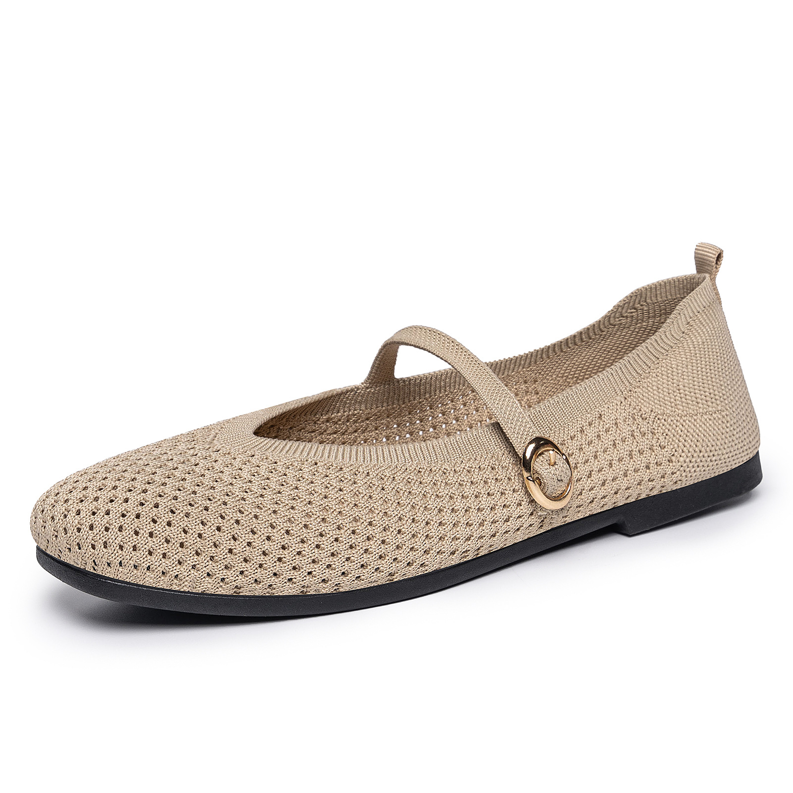 Zapatos de mujer 2026 nuevos zapatos de malla de verano sandalias transpirables zapatos planos franceses temperamento de dama hueco zapatos de mujer