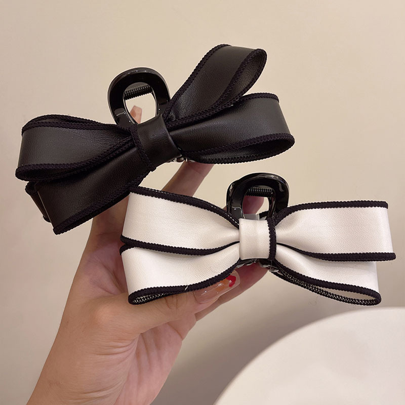 Women's Sweet Simple Style Bow Knot Plastic Cloth Hair Claws display picture 7