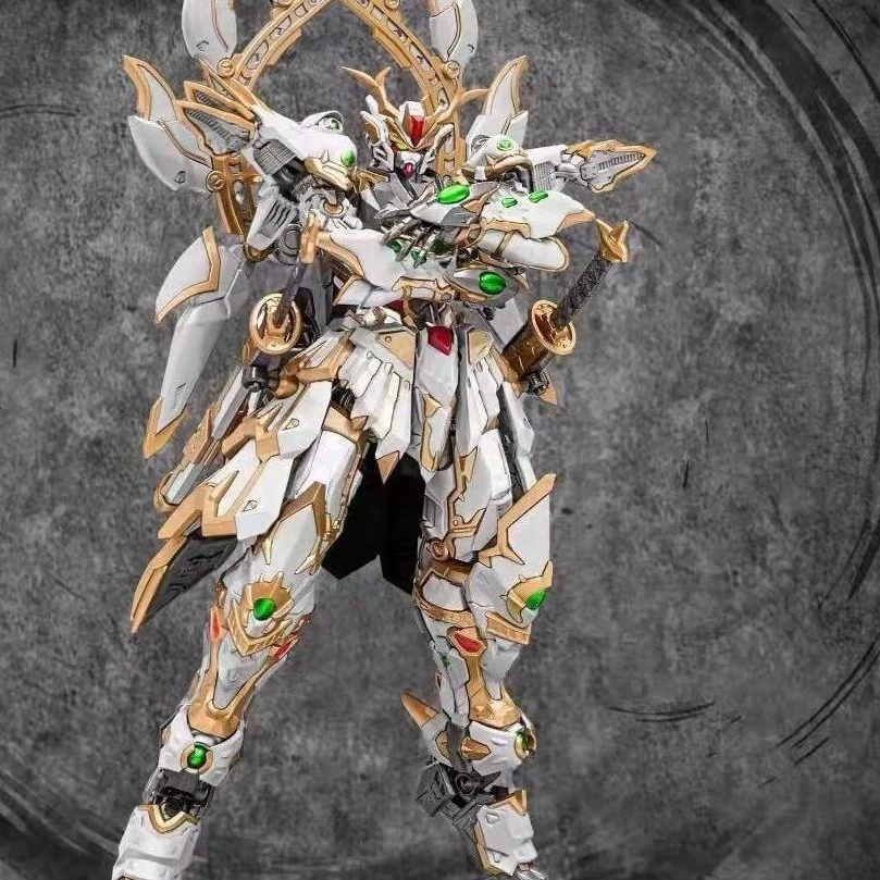Модифицированный мех Three Kingdoms Bai Qi Cao Ren Ao Bing Gundam Blind Blind MG Destiny Seven Sword Flying Wing Boys Dotted Toys