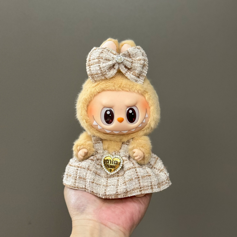 【衣類のみ】ラブブ labubu ベビー服 17cm ペンダント 1代目・2代目 ビニールぬいぐるみ 服セット|undefined