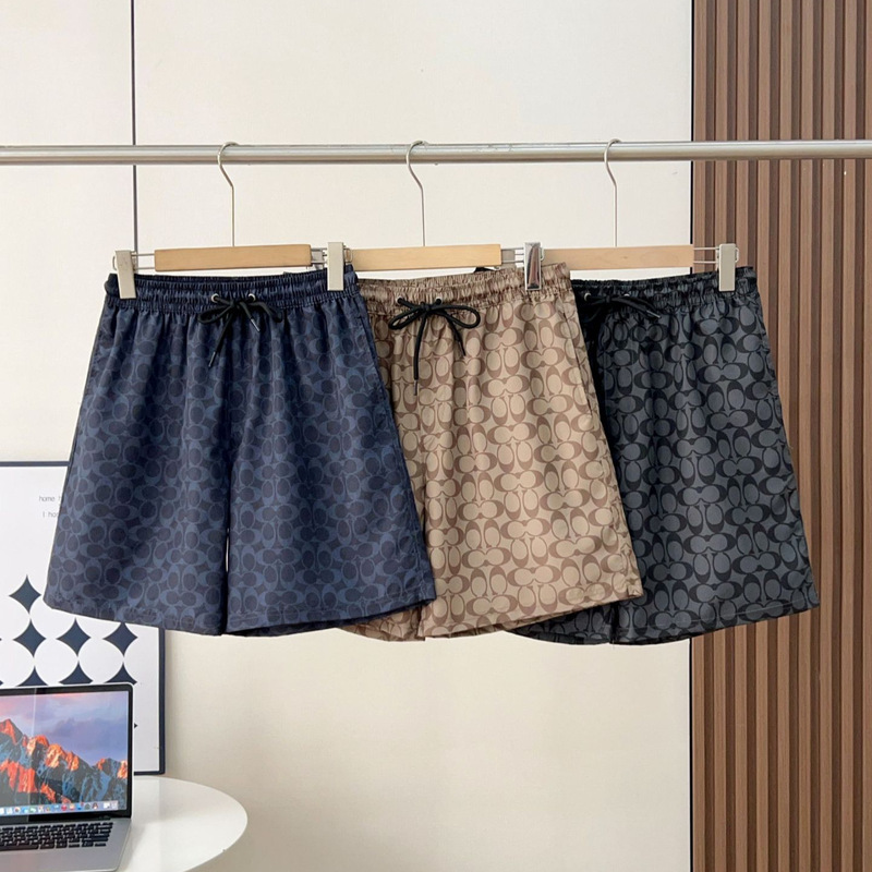 Koujia Classic Monogram Print Shorts 2026 Summer New Casual Trend Old Money Style Unisex Shorts