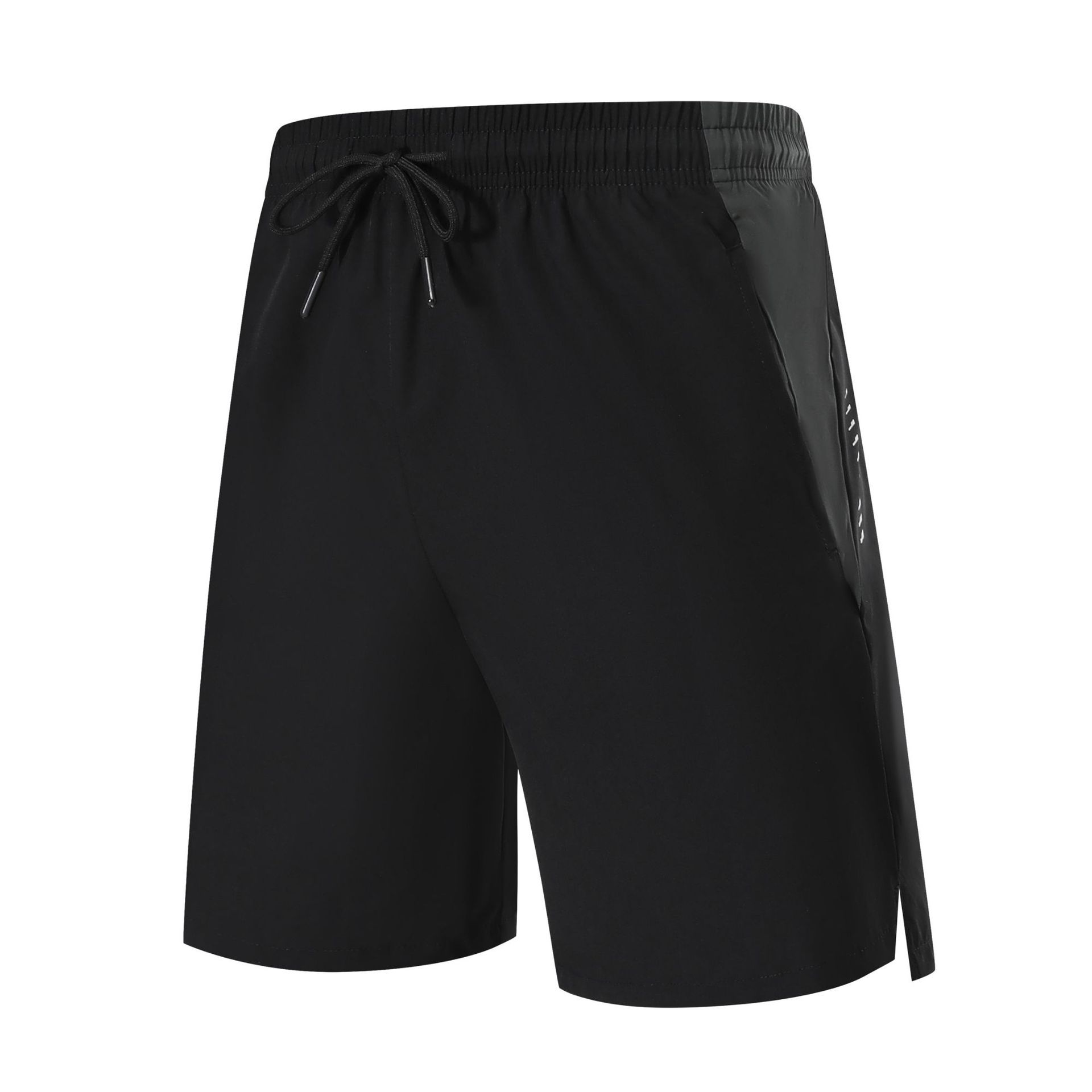 Pantalones cortos deportivos de color contrastante de empalme para hombres de verano frescos secos rápidos para correr Pantalones cortos de entrenamiento de tiro para hombres