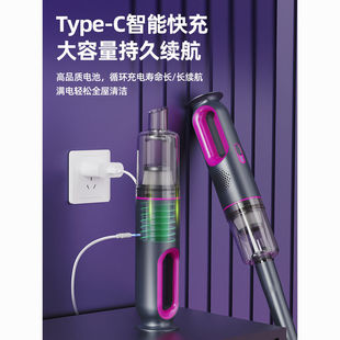 Huibeier Wireless Vacuum Cleaner Suction and Towing Integrated Household Handheld Large Suction Dust Removal and Mite Removal Pet Hair Bed