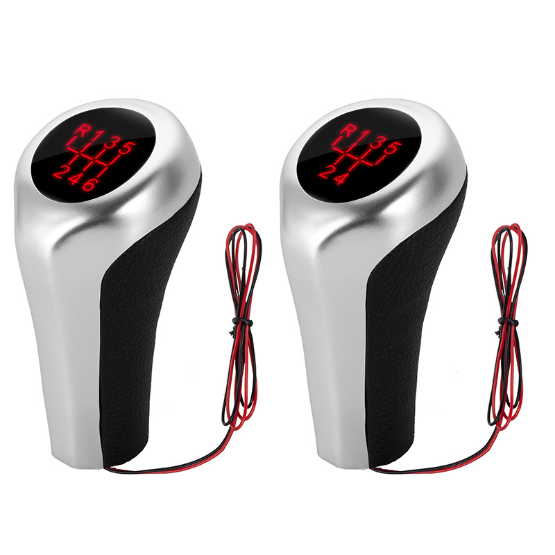 Suministro directo de fábrica, pomo de cambio de marchas LED rojo para transmisión manual de BMW serie 1356, modificación de pomo de cambio de marchas para automóvil image 5