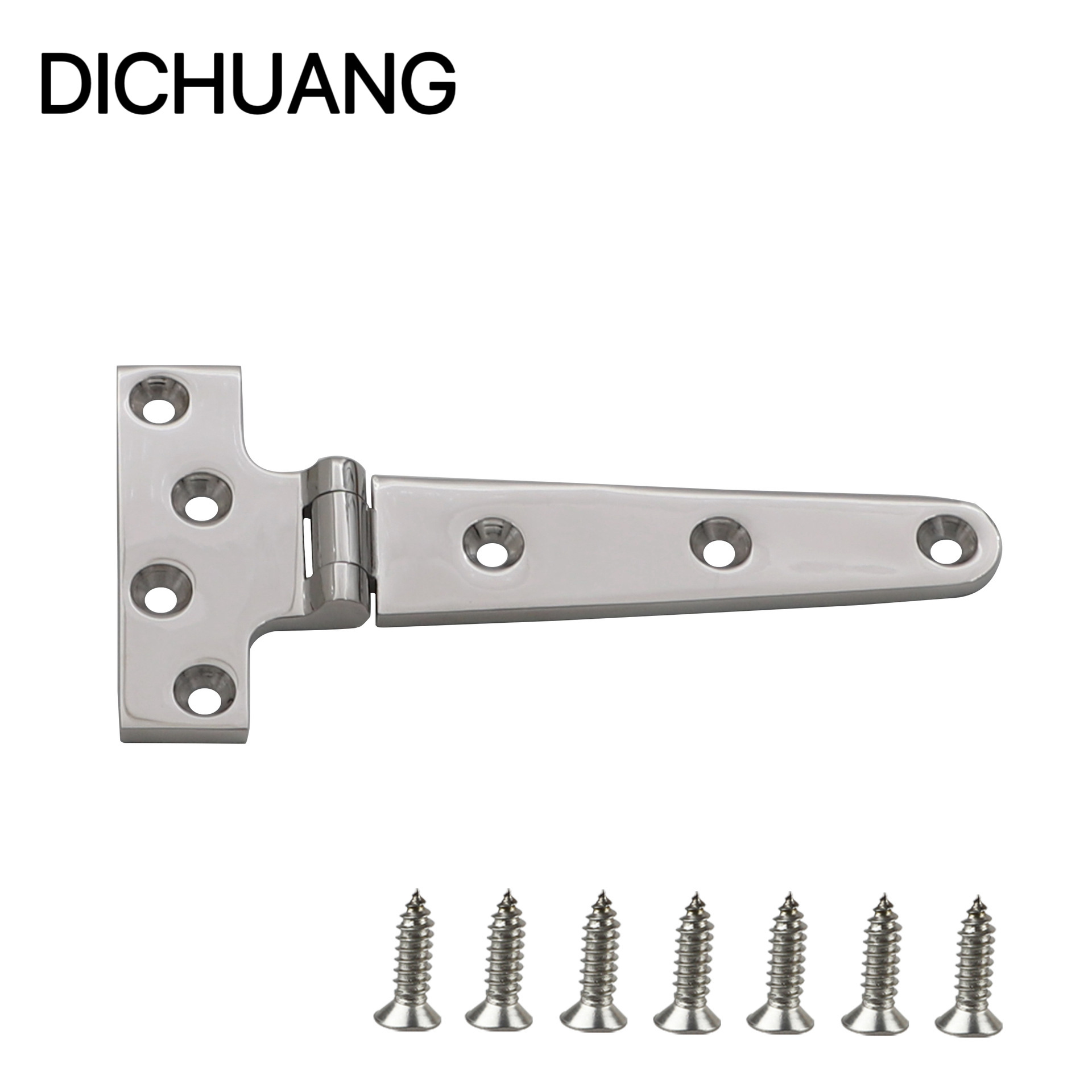 Marine heavy-duty hinge, stainless steel 316 T-shaped hinge, thickened hinge, heavy-duty RV deck hinge