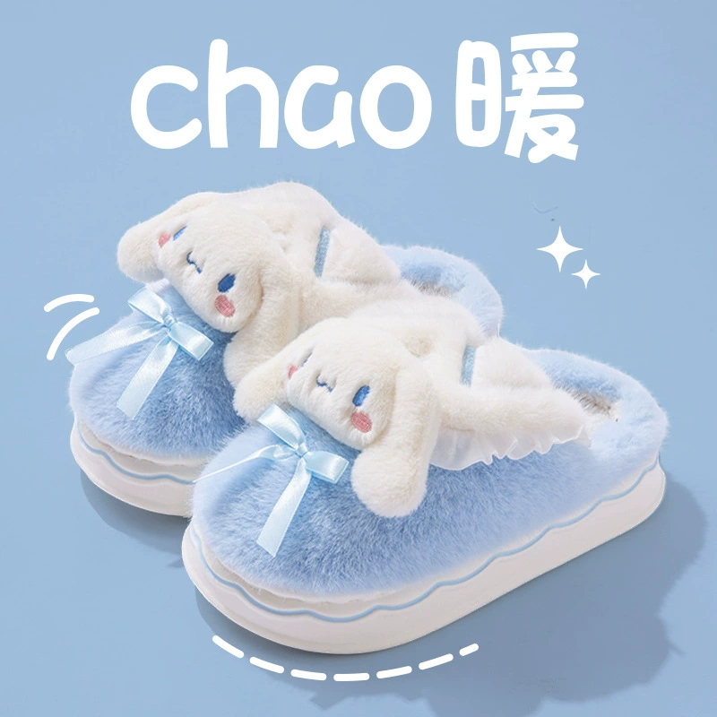 Kidan Shoe Factory Sanrio Детские хлопчатобумажные тапочки осенью и зимой