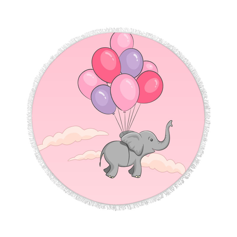 Flamingo microfibra de playa redonda Toalla de baño poliéster algodón impresión Toalla de playa absorbente Toalla de baño lote