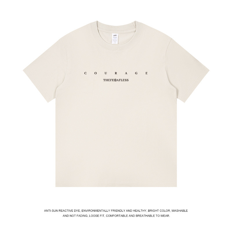 メンズピュアコットン半袖Tシャツメンズ夏新作ルーズハイエンドハンサムトレンディブランドTシャツボトリングシャツレディースイン|undefined