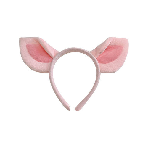 可爱粉色小猪耳朵发箍甜美卡通搞怪动物发卡耳朵发饰头箍儿童少女