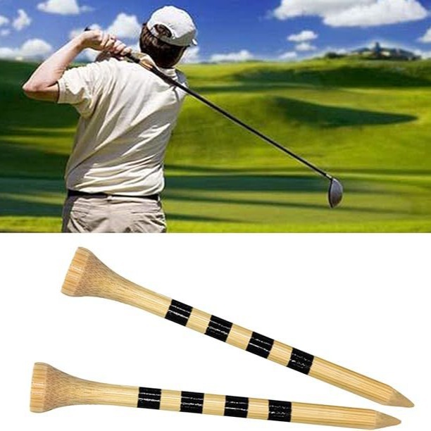 厂家天然木制高尔夫球座3-1/4英寸、2-3/4英寸竹质高尔夫球座自然