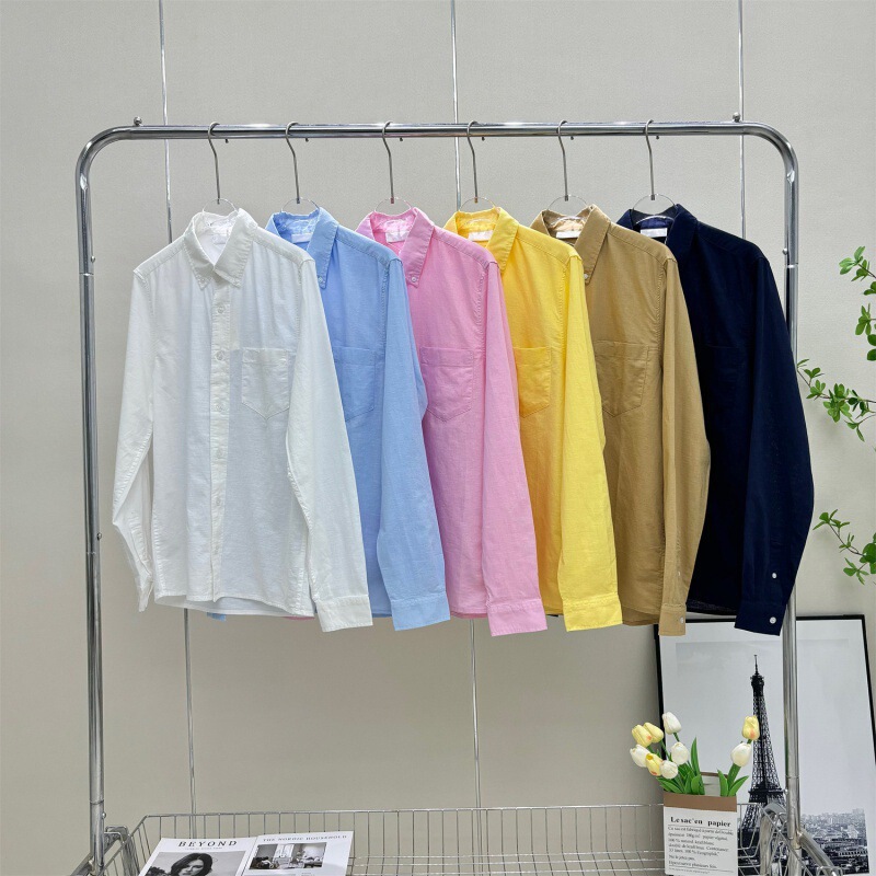 Dropshipping Classic Linen Long-Sleeve Sun Protection Shirt 2025 Spring and Autumn Fashion Versatile Shirt Crocodile Pattern