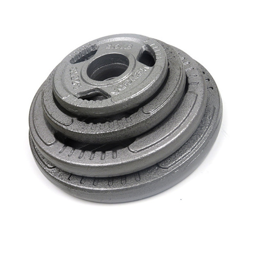 Weightlifting three-hole hand grip piece commercial gym paint craft barbell piece cast iron barbell paint piece manufacturer wholesale