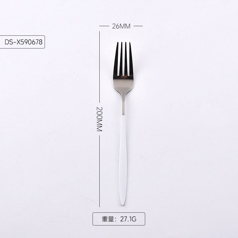 포크(흰색 손잡이)