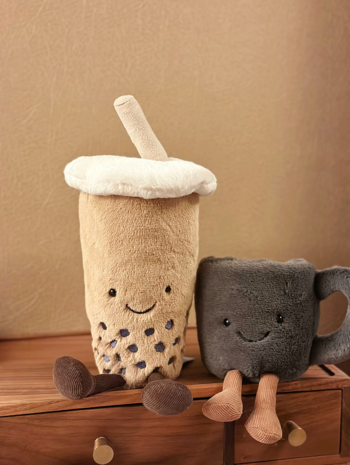 Nordic Fun and Creative Milk Tea Plush Toys, Cute Pillows, Dolls, Gifts for Men and Women, Wedding Throw Dolls, Wholesale