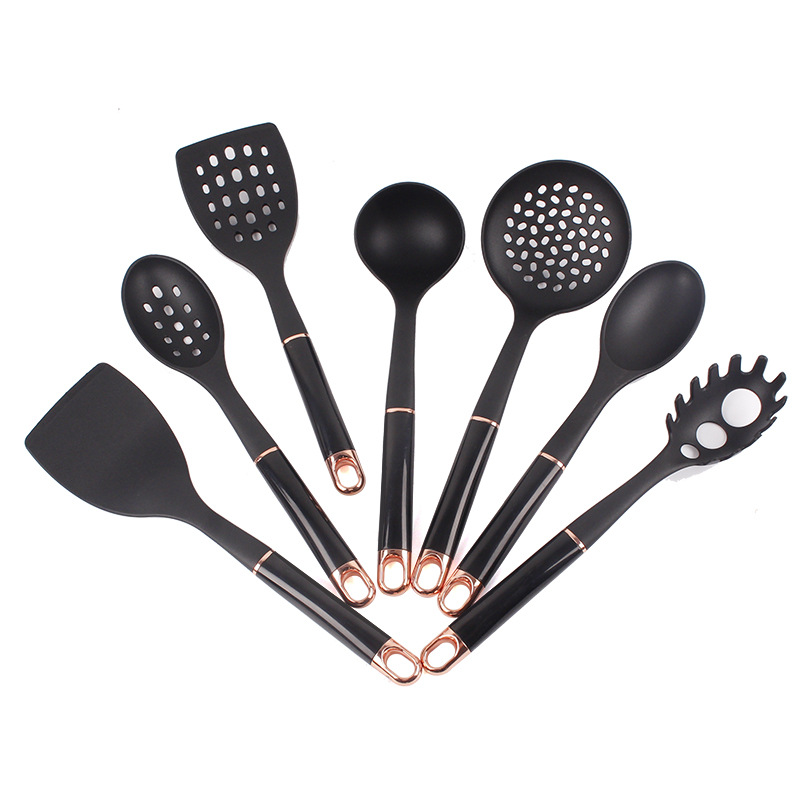 Fornitura diretta dalla fabbrica di utensili da cucina per uso domestico, resistenti alle alte temperature, nuovi e ispessiti, spatola, scolapasta, cucchiaio, nylon_voghion.com