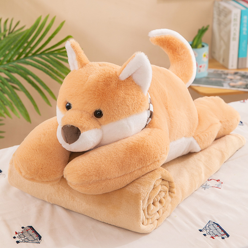 Oficina de dibujos animados almohada edredón de doble propósito almohada cojín del coche multi-funcional manta siesta Comercio exterior al por mayor