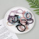 Women's Korean Style Fresh Hair Loop Simple Handmade Twist Woven Rubber Tendon Hair Rope Headwear Korean Style Adult Hair Accessories