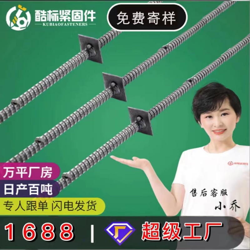 邯郸穿墙丝杆厂家供应各种规格12-14-16梯形扣通丝建筑梯形丝杠