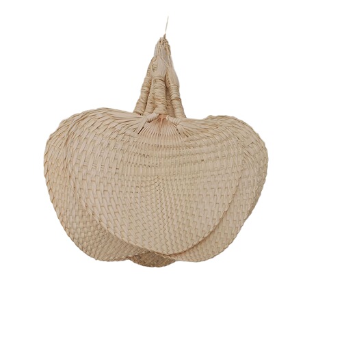 Summer Fan Handmade Old Chinese Style Retro Grass Weaving Baby Mosquito Repellent Fan Rice Leaf Fan Custom Made