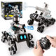 Cross-border children's remote control car eight-wheel stunt water bomb mechanical dog 2.4G swing arm deformation remote control car model toy