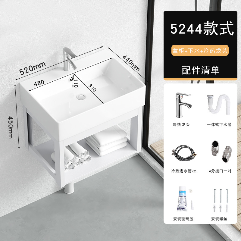 52*44cm + escurridor + grifo caliente y fría