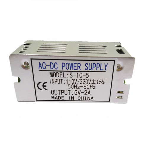 LED display 5V2A switching power supply 10W small size high frequency industrial control 5V1A iron shell S-10-5 monitoring power supply