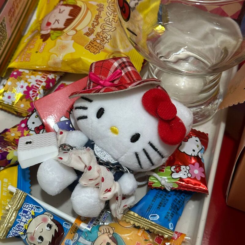 粉墨kitty小香风裙摆玩偶背包挂件ins风高级感精致挂饰爱心扣钥匙|undefined