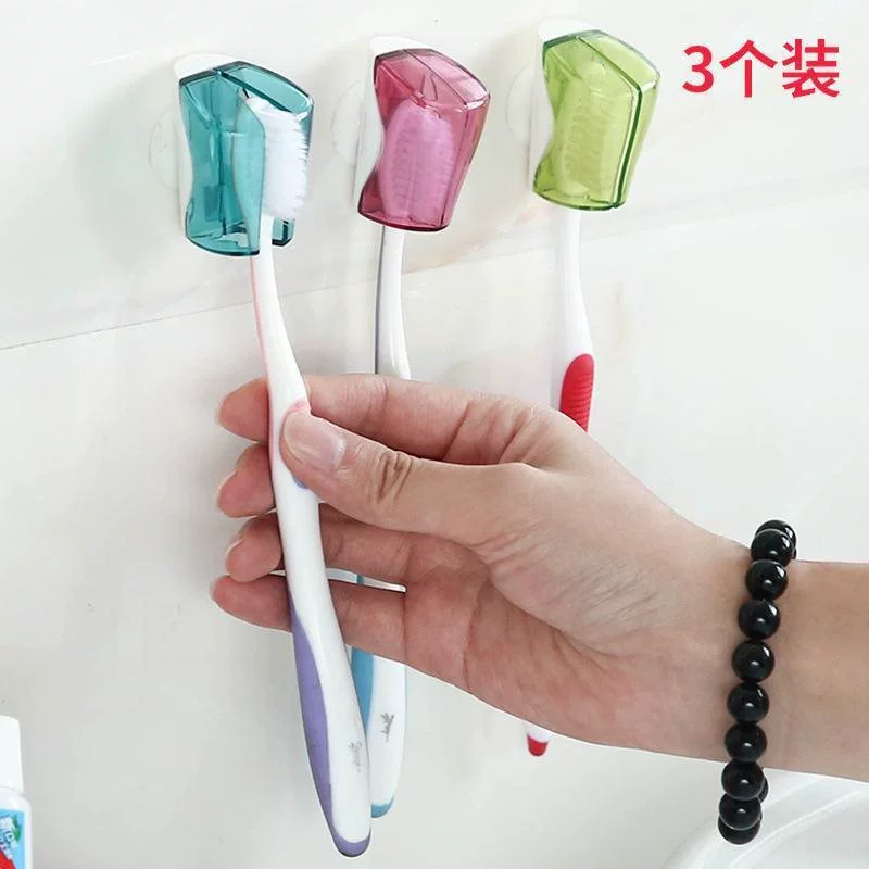 Handheld toothbrush for traveling, brush, protective case, dustproof cover, storage system, helmet