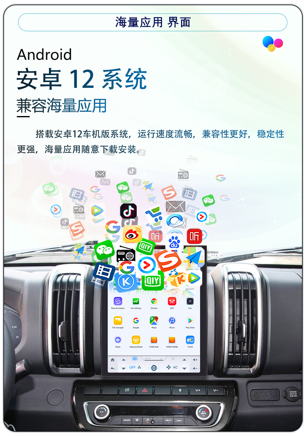 Hot-Selling 9.7inch T100/Ts18/Ts10S Android 4g Vertical Screen Navigation Device with Built-In 360 Panoramic View Universal Device