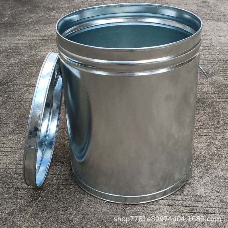 米バケツ家庭用みかんの皮缶防湿密封された厚い鉄のバケツ蓋付き大容量茶バケツ亜鉛メッキ米貯蔵缶|undefined