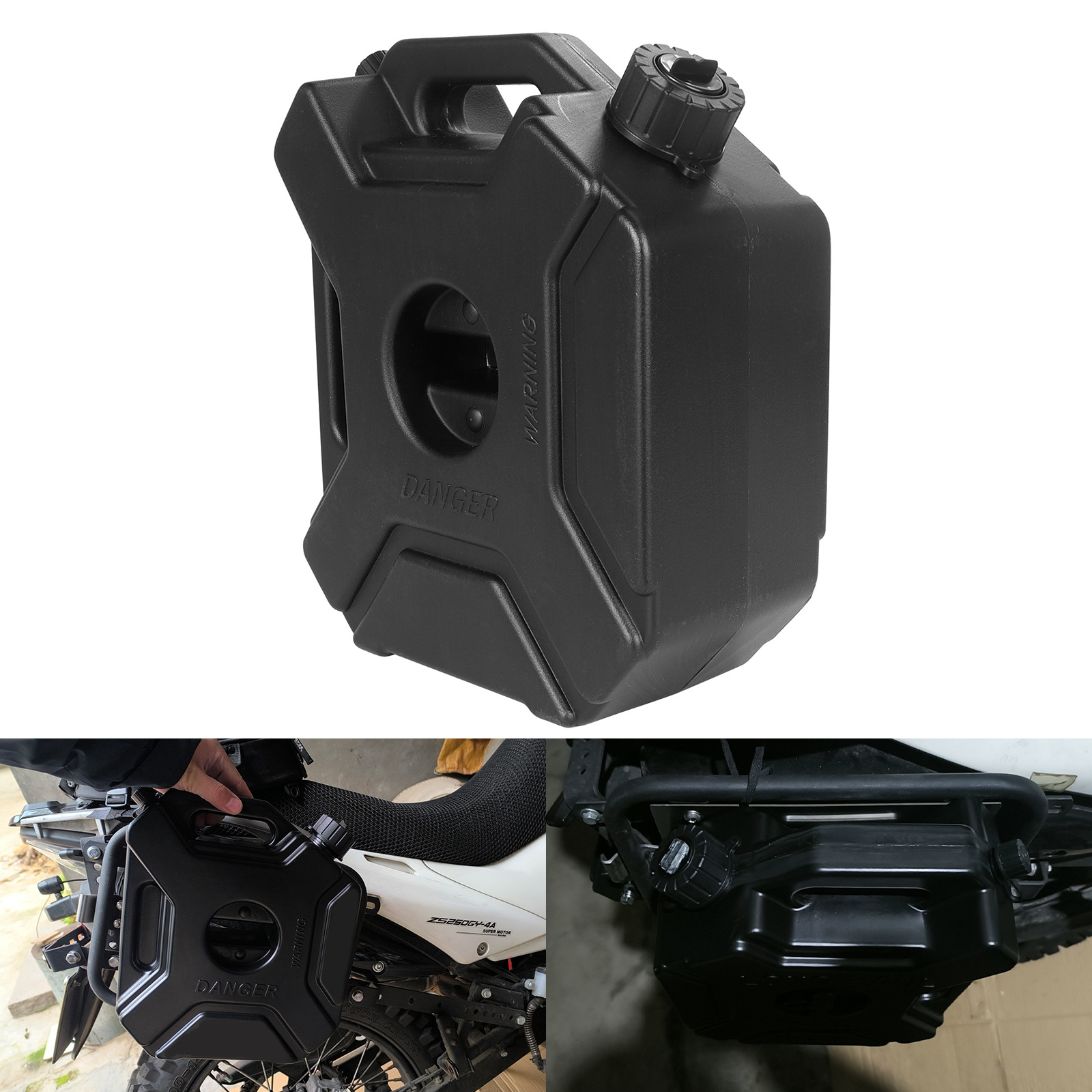 5L Portable Thickened Anti-pressure Anti-fall Explosion-proof Anti-static HDPE Plastic Fuel Tank