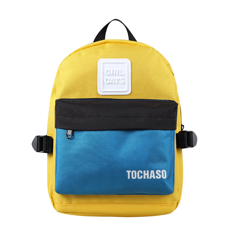 Kindergarten schoolbag 2022 nueva Corea del Sur de la moda de contraste de color casual niño mochila chica estudiante mini mochila