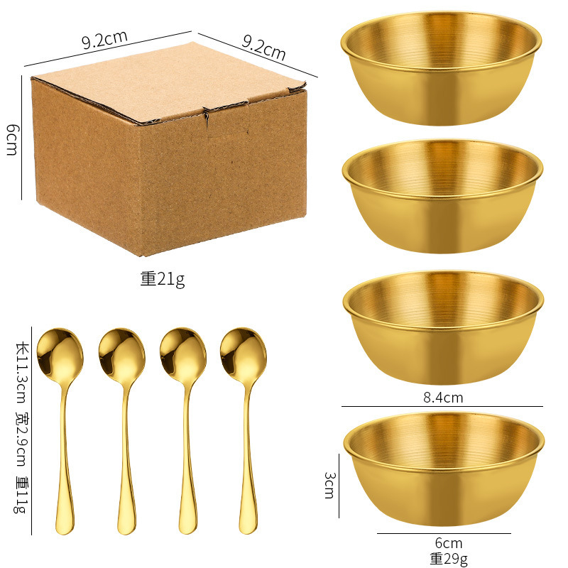 元のメーカーのステンレスのおかずの皿の調味料の皿の現物の家庭用の骨の皿の調味料の小皿の鍋の調味料の皿|undefined