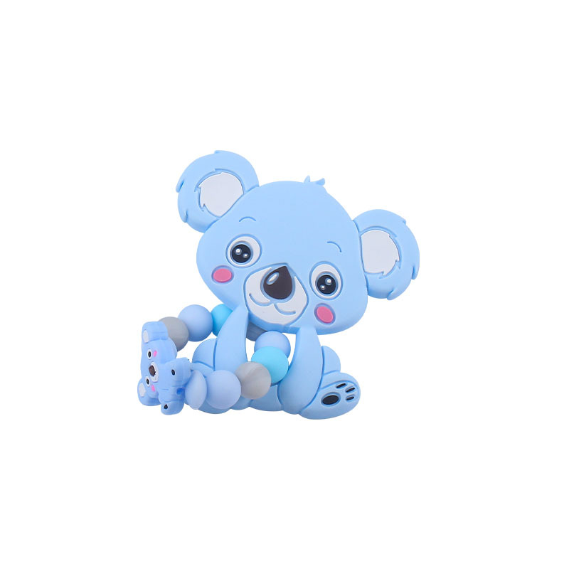 Bebé suministros silicona chupete cadena dibujos animados Kaola silicona molar anti-gota cadena bebé silicona nombre
