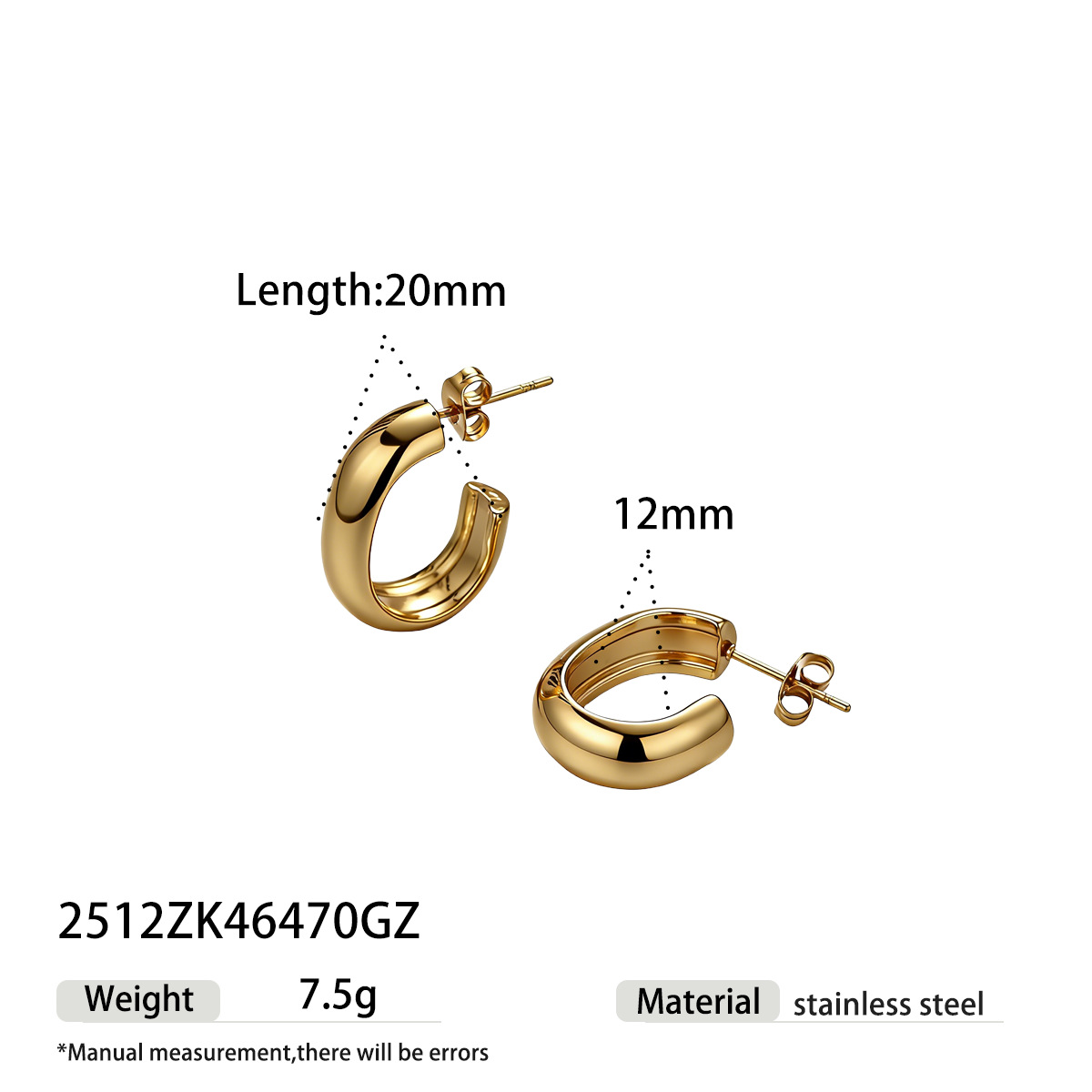 TENA Europa y los Estados Unidos lujosos aretes de acero inoxidable de alta calidad aretes de acero de titanio geometría pernos de joyería venta caliente transfronteriza simple image 10