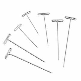 多规格T型针50/100根盒装T型钉假发接发T型固定用针大头定位针