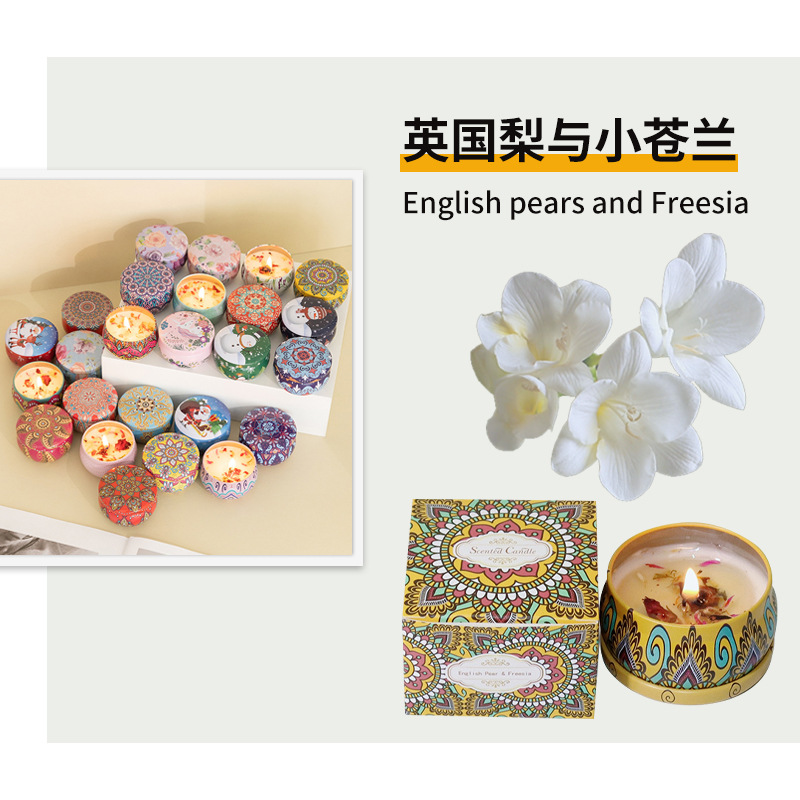 Flores secas, velas de aromaterapia, recuerdos de boda, fragancias, día de San Valentín romántico, regalos de cumpleaños, velas de soja, adornos para el hogar