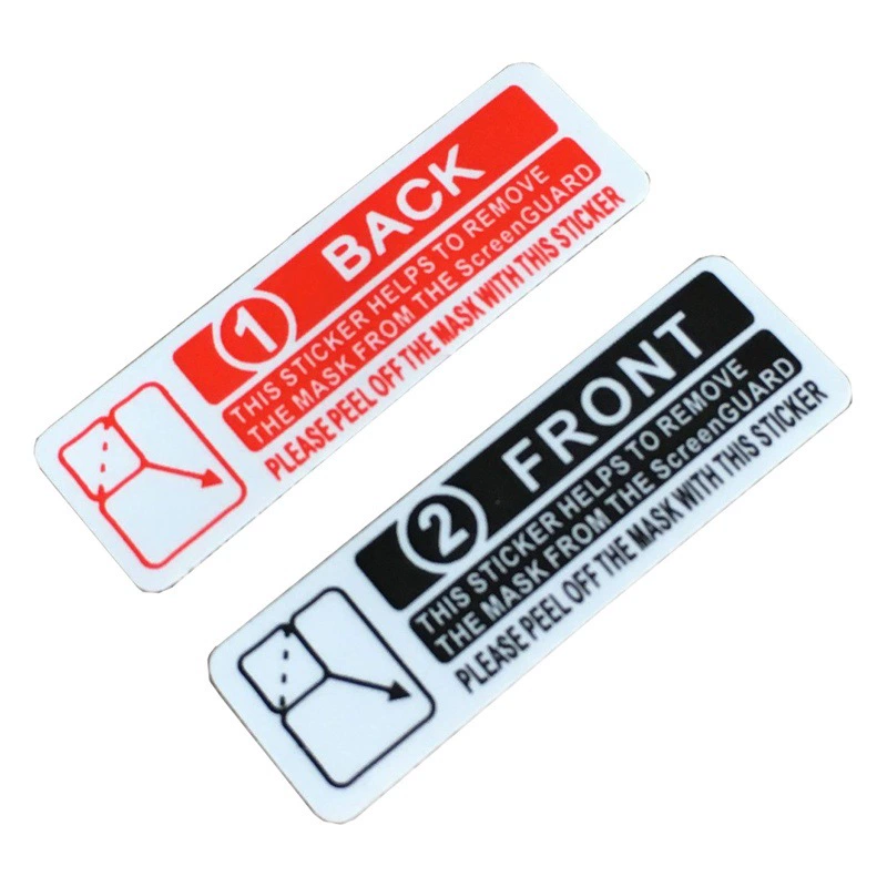 Нейтральный ярлык фильма 1/2 мобильного телефона закаленный ярлык фильма 1 легкий для того чтобы сорвать изготовителей защитного фильма ярлыка руки обозначая в запасе