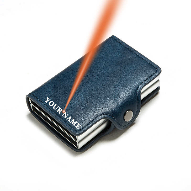 Tarjetero de Fibra de Carbono 2023 para Hombre, Doble Protección Anti-RFID