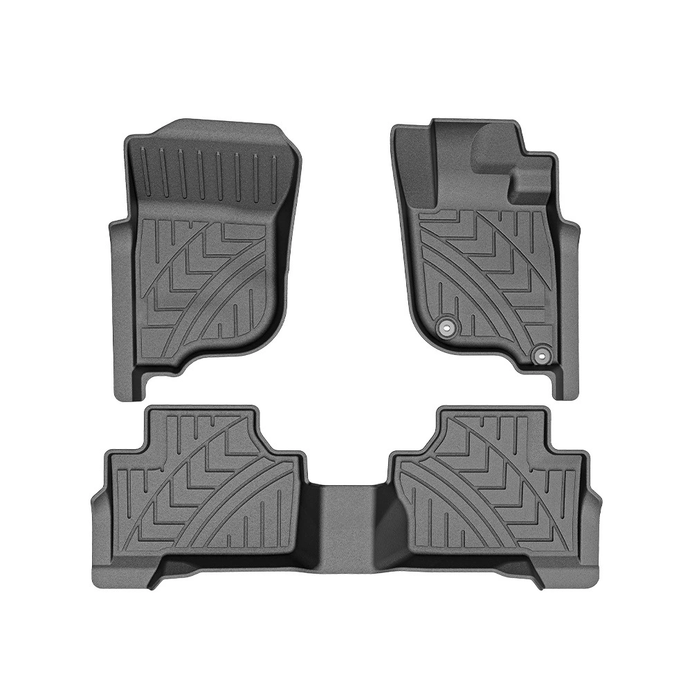 Для Mitsubishi Pajero 2015 TPE нескользящий водонепроницаемый автомобиль передняя и задняя ножные коврики для Mitsubishi