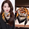 Yellow [Platform Horse ~ Magnetic Cotton Square Scarf]