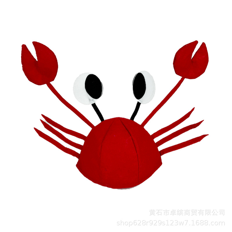 红色螃蟹帽
