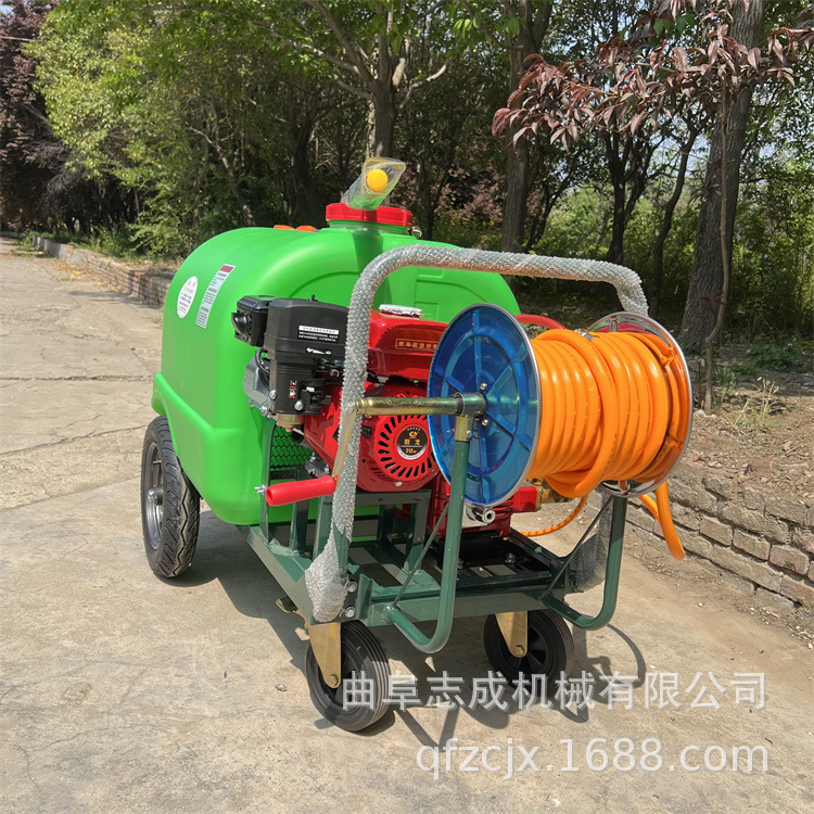 志成直销160L推车式汽油打药机 畜牧养殖杀菌消毒机 绿化洒水机