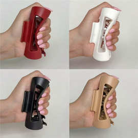 软质硅胶鲨鱼夹安全高级感抓夹防摔不易碎2025新款夹子头饰发卡