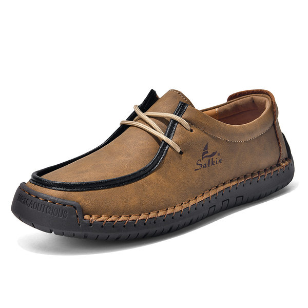 Giày lười unisex cỡ lớn 48, mũi tròn, mặt vải lanh, đế bằng gót thấp, dây buộc phía trước — 2801 Vàng kim, 2801 Xanh lá cây táo, 2801 Xanh đậm, 2801 màu xanh