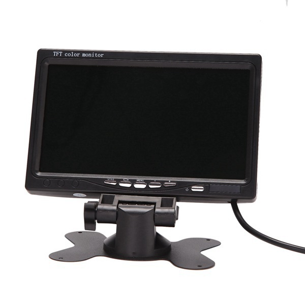 7-inch HD car monitor desktop reversing monitor truck two-way video input reversing image