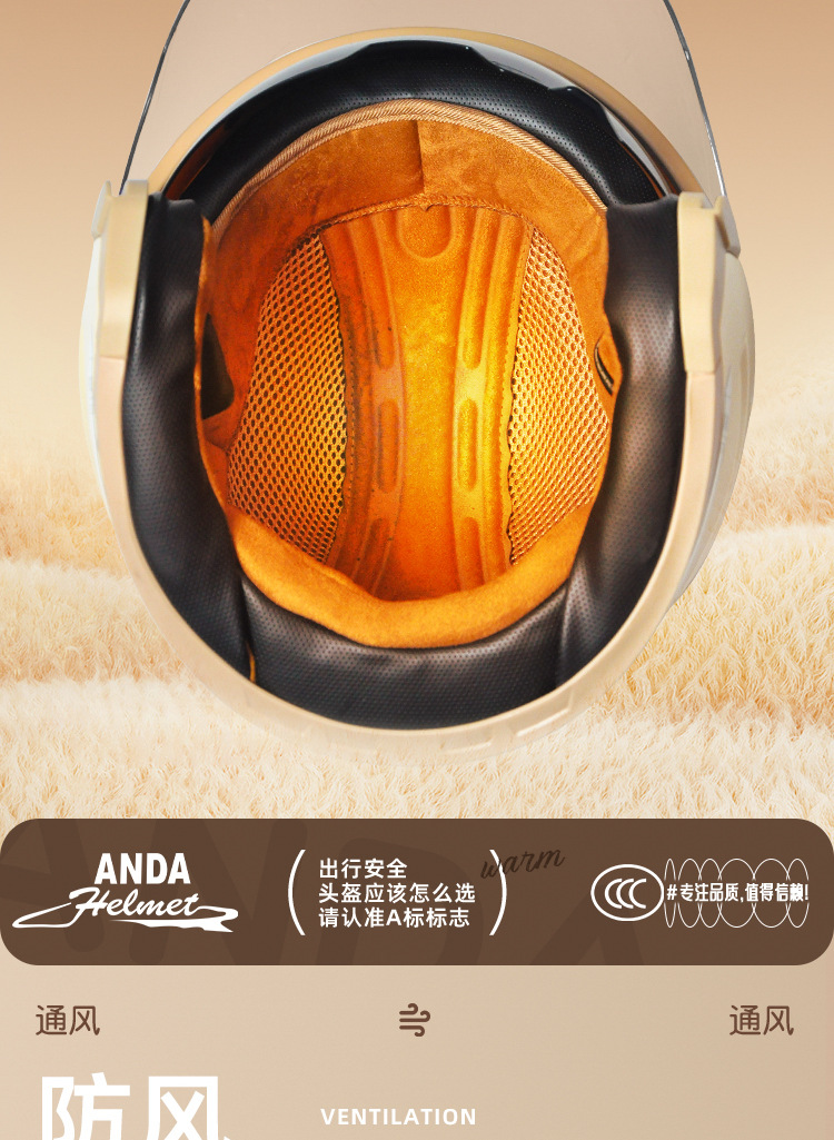 New National Standard Certified Electric Battery Motorcycle Helmet for Men and Women, All-Season Winter Riding Half Helmet Safety Helmet